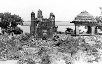 Temple Ruins on the Banks of the Ganges
