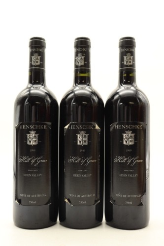 (3) 1999 Henschke Hill of Grace Shiraz, Eden Valley [JR17.5] [RP97] [WE96]