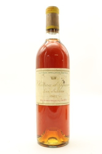 (1) 1962 Chateau d'Yquem, Sauternes [JR18] [RP100]