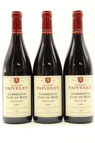 (3) 2020 Domaine Faiveley Chambertin Clos de Beze Grand Cru, Cote de Nuits [RP95-97] [WS98]