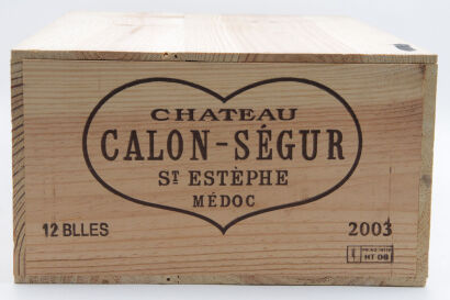 (12) 2003 Chateau Calon-Segur, Saint-Estephe (OWC) [WS95]