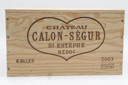 (6) 2003 Chateau Calon-Segur, Saint-Estephe (OWC) [WS95]