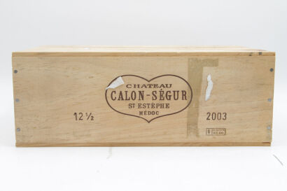 (12) 2003 Chateau Calon-Segur, Saint-Estephe 375ml (OWC) [WS95]