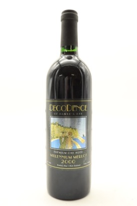 (1) 2000 Decodence Premium Oak Aged Millennium Merlot, Hawke's Bay