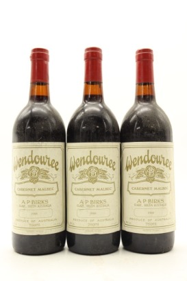 (3) 1988 Wendouree Cabernet Sauvignon - Malbec, Clare Valley