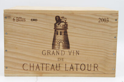 (6) 2003 Chateau Latour, Pauillac (OWC) [RP100] [WS98]