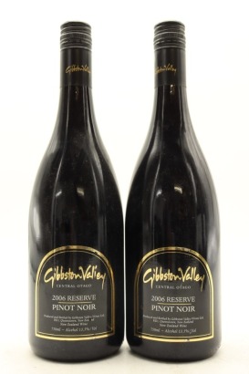 (2) 2006 Gibbston Valley Reserve Pinot Noir, Central Otago