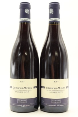 (2) 2007 Domaine Anne Gros Chambolle-Musigny La Combe d'Orveau, Cote de Nuits [JR16]