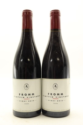 (2) 2006 Fromm Clayvin Vineyard Pinot Noir, Marlborough